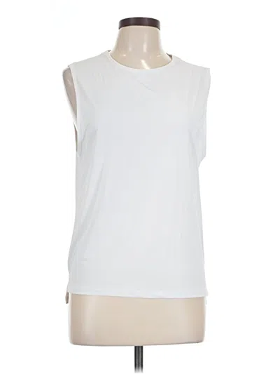 Pre-owned Zyia Active Sleeveless T-shirt In White