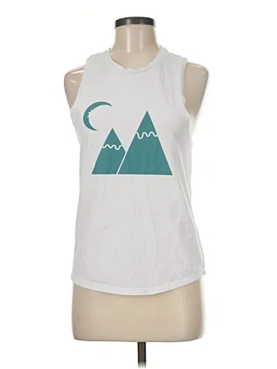 Pre-owned Zyia Active Sleeveless T-shirt In White