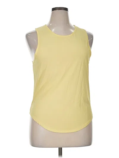 Pre-owned Zyia Active Sleeveless T-shirt In Yellow