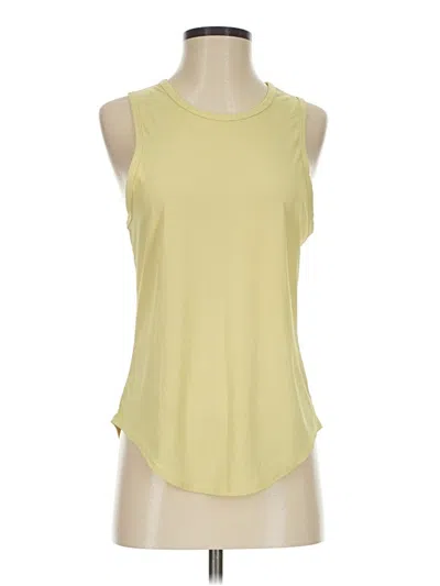 Pre-owned Zyia Active Sleeveless T-shirt In Yellow