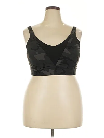 Pre-owned Zyia Active Sports Bra In Black