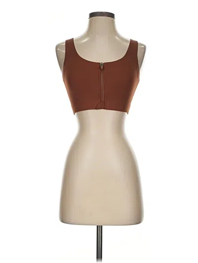 Pre-owned Zyia Active Sports Bra In Brown