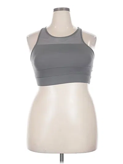 Pre-owned Zyia Active Sports Bra In Gray