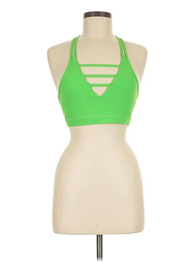 Pre-owned Zyia Active Sports Bra In Green