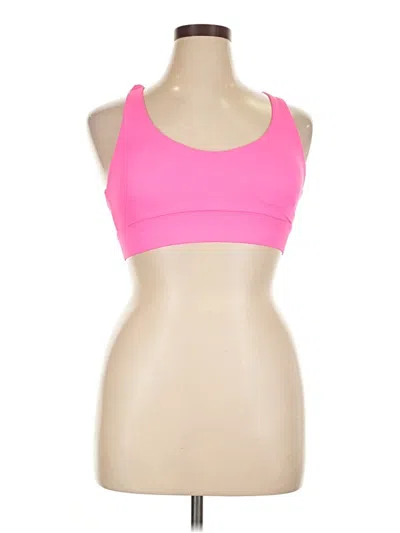 Pre-owned Zyia Active Sports Bra In Pink