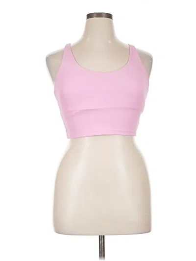 Pre-owned Zyia Active Sports Bra In Pink