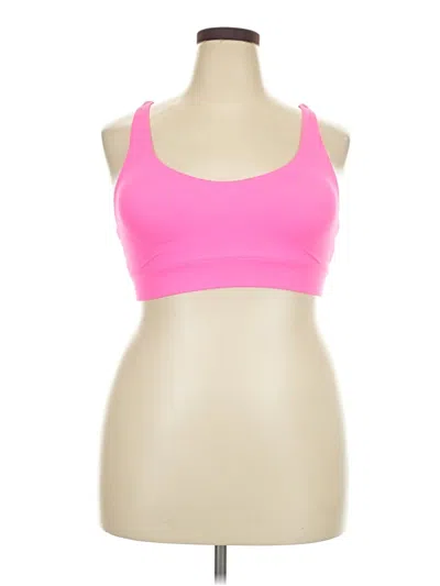 Pre-owned Zyia Active Sports Bra In Pink