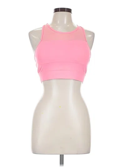 Pre-owned Zyia Active Sports Bra In Pink