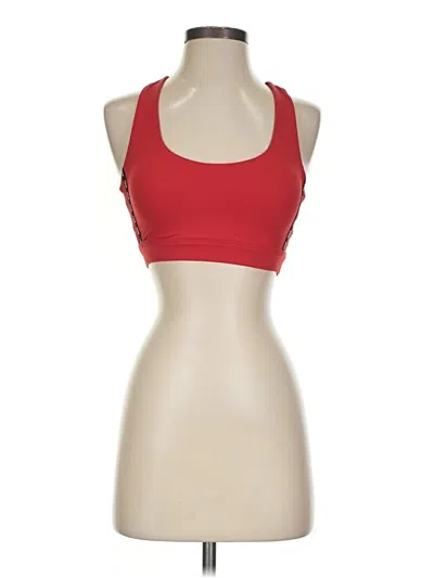 Pre-owned Zyia Active Sports Bra In Red