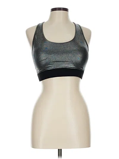 Pre-owned Zyia Active Sports Bra In Silver