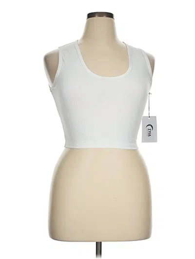 Pre-owned Zyia Active Sports Bra In White