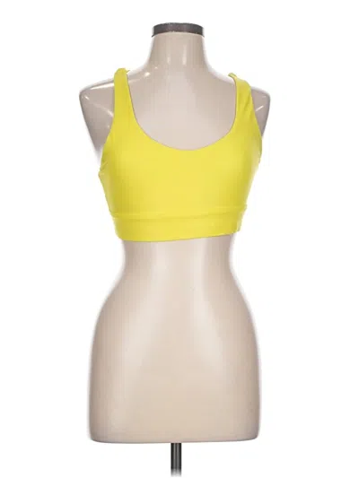 Pre-owned Zyia Active Sports Bra In Yellow