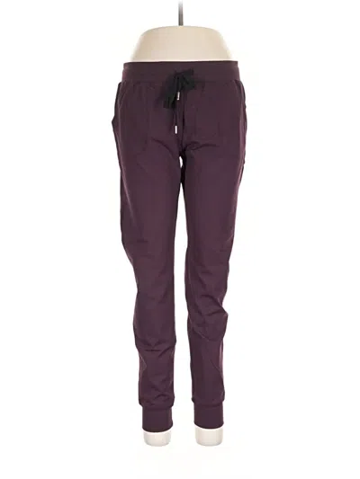 Pre-owned Zyia Active Sweatpants In Purple