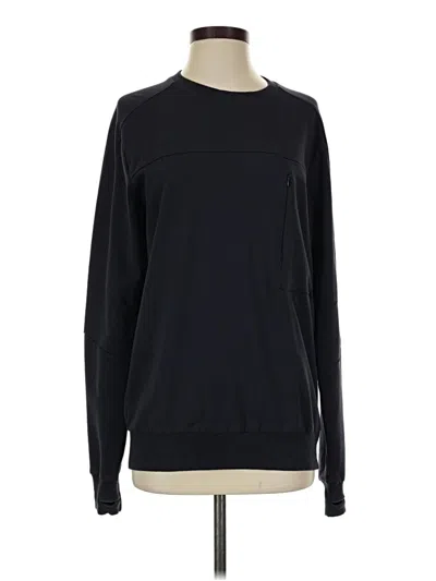 Pre-owned Zyia Active Sweatshirt In Black