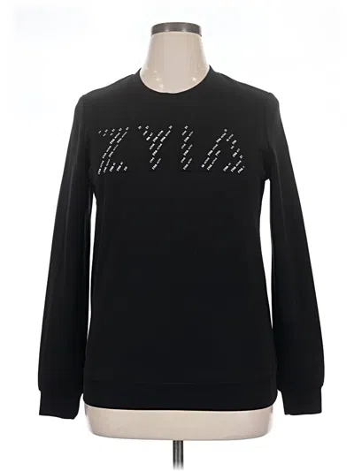 Pre-owned Zyia Active Sweatshirt In Black