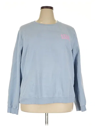 Pre-owned Zyia Active Sweatshirt In Blue