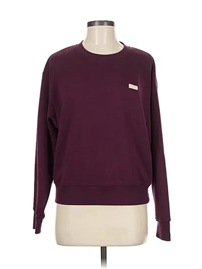 Pre-owned Zyia Active Sweatshirt In Burgundy