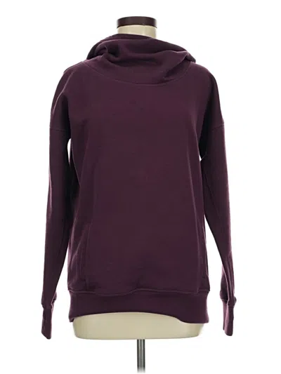Pre-owned Zyia Active Sweatshirt In Burgundy