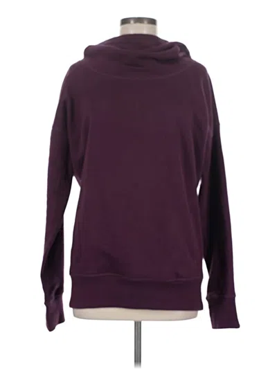 Pre-owned Zyia Active Sweatshirt In Burgundy