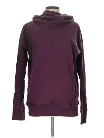 Pre-owned Zyia Active Sweatshirt In Burgundy