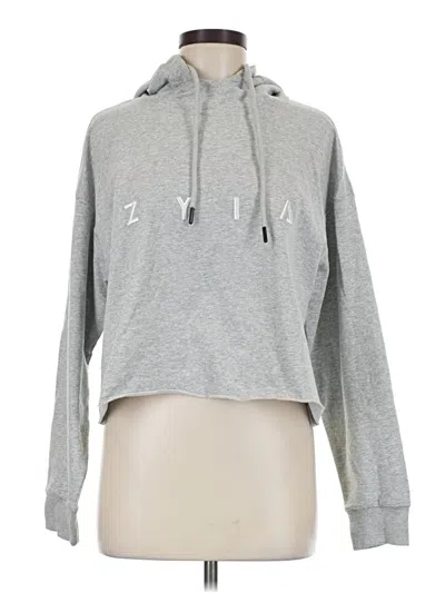 Pre-owned Zyia Active Sweatshirt In Gray