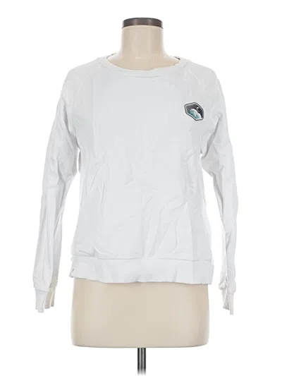 Pre-owned Zyia Active Sweatshirt In White