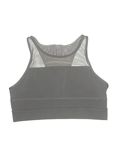 Pre-owned Zyia Active Swimsuit Top Gray Swimwear