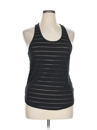 Pre-owned Zyia Active Tank Top Black Halter Neckline Tops