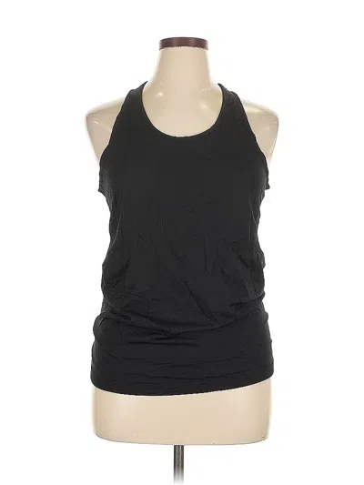 Pre-owned Zyia Active Tank Top Black Halter Neckline Tops