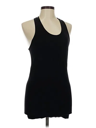 Pre-owned Zyia Active Tank Top Black Halter Neckline Tops