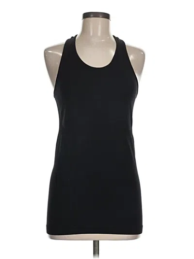 Pre-owned Zyia Active Tank Top Black Halter Neckline Tops