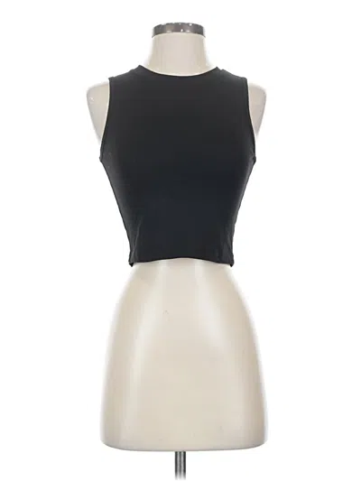 Pre-owned Zyia Active Tank Top Black Halter Neckline Tops
