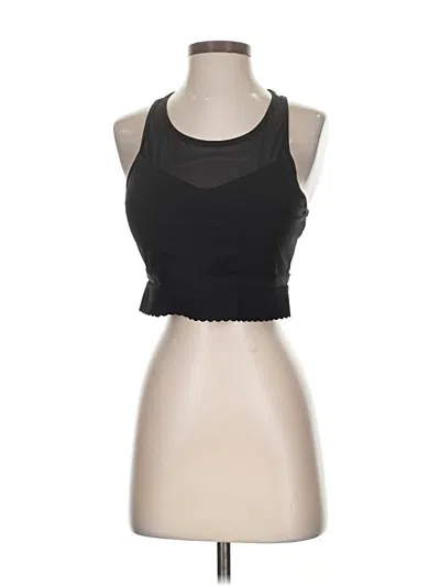 Pre-owned Zyia Active Tank Top Black Halter Neckline Tops