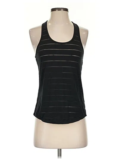 Pre-owned Zyia Active Tank Top Black Halter Neckline Tops