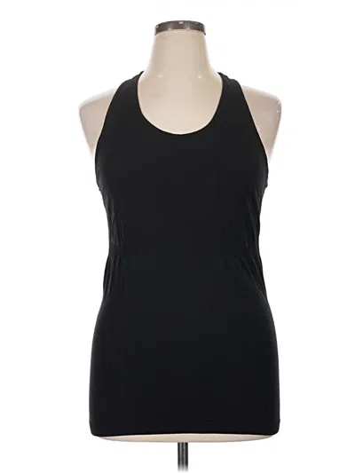Pre-owned Zyia Active Tank Top Black Halter Neckline Tops