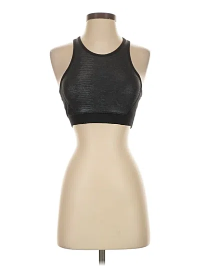 Pre-owned Zyia Active Tank Top Black Halter Neckline Tops