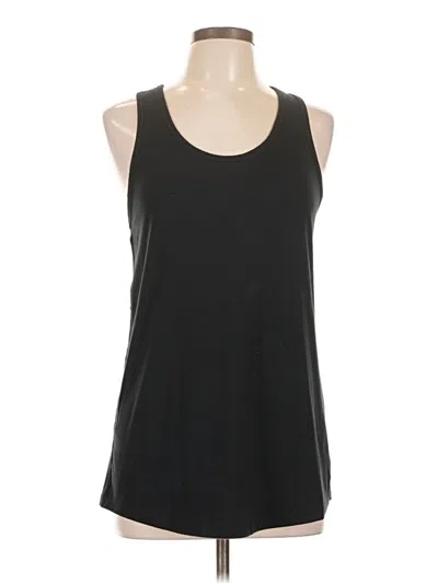 Pre-owned Zyia Active Tank Top Black Halter Neckline Tops