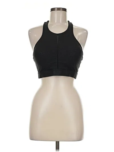 Pre-owned Zyia Active Tank Top Black Halter Neckline Tops