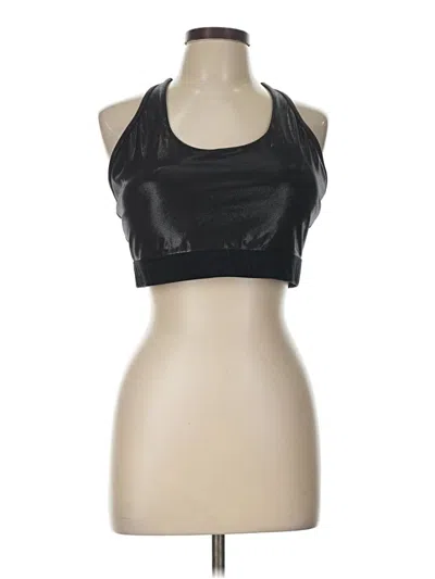 Pre-owned Zyia Active Tank Top Black Halter Neckline Tops