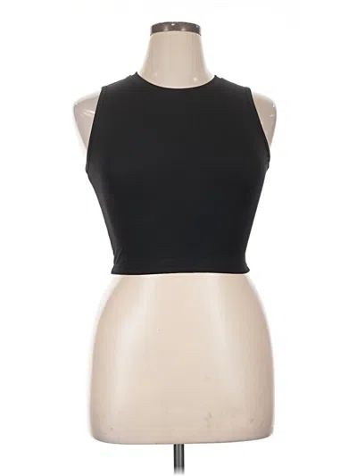 Pre-owned Zyia Active Tank Top Black Halter Neckline Tops