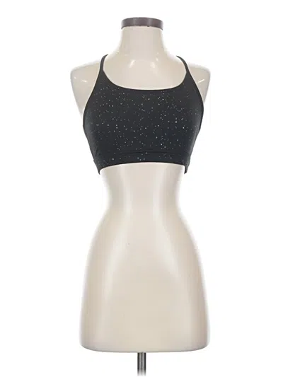 Pre-owned Zyia Active Tank Top Black Halter Neckline Tops