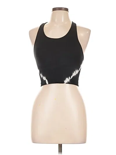 Pre-owned Zyia Active Tank Top Black Halter Neckline Tops