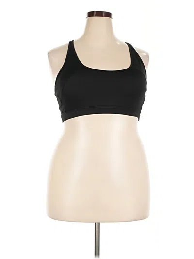 Pre-owned Zyia Active Tank Top Black Halter Neckline Tops