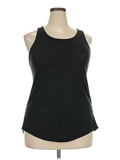 Pre-owned Zyia Active Tank Top Black Halter Neckline Tops