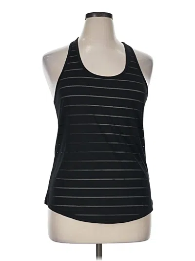 Pre-owned Zyia Active Tank Top Black Halter Neckline Tops