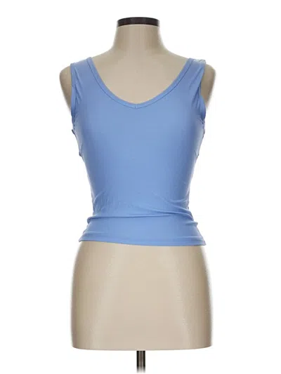 Pre-owned Zyia Active Tank Top Blue Strapless Neckline Tops