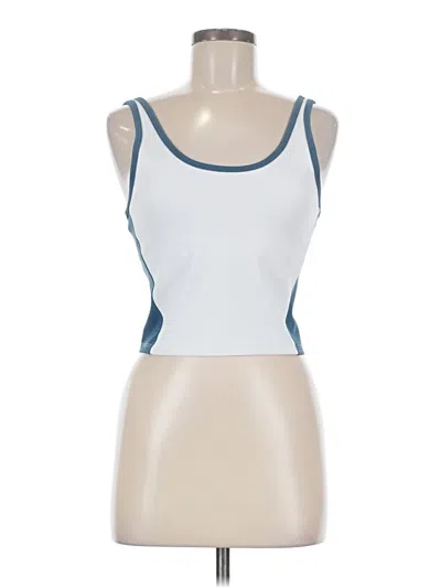 Pre-owned Zyia Active Tank Top Blue Strapless Neckline Tops