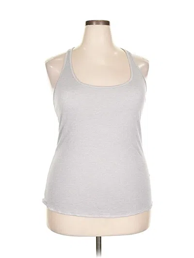 Pre-owned Zyia Active Tank Top Gray Halter Neckline Tops