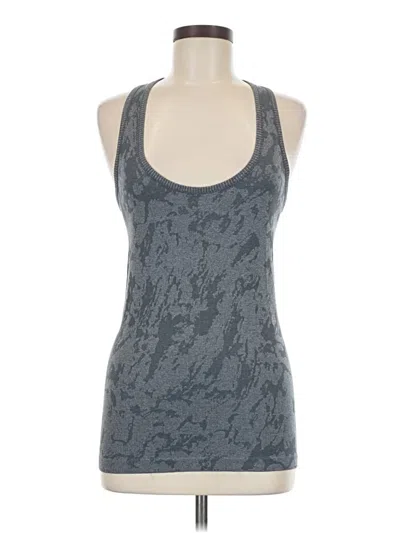 Pre-owned Zyia Active Tank Top Gray Halter Neckline Tops