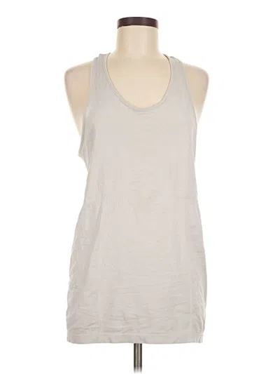 Pre-owned Zyia Active Tank Top Gray Halter Neckline Tops
